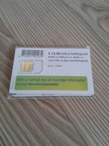 KPN prepaid en sim-kaart