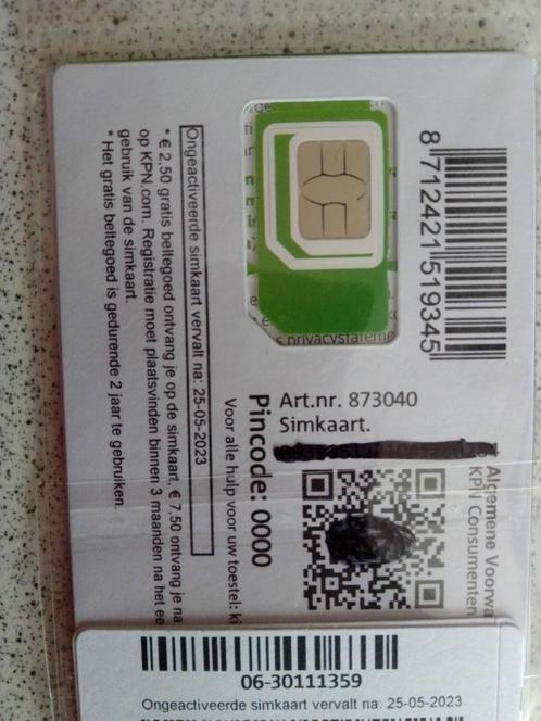 KPN simkaart  10 beltegoed 06 30 111 359 Mooi nummer