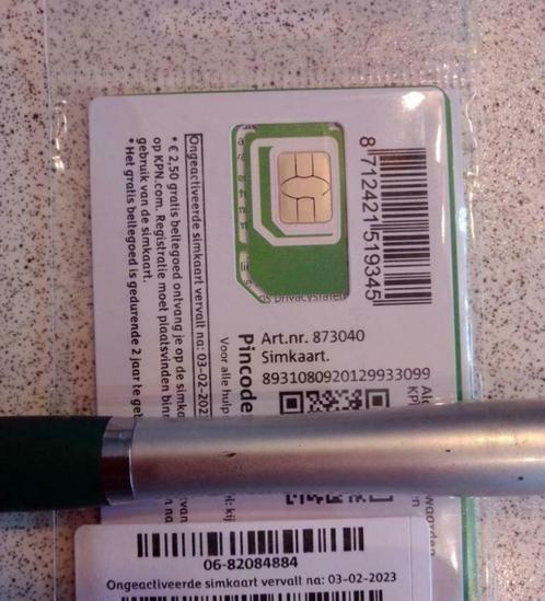 KPN Simkaart  10 euro beltegoed MOOI nummer 06 8208 4884