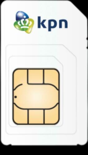 KPN Simkaart Prepaid  10,- beltegoed - voor  2,-