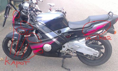 Kuipdelen Honda CBR 600F 1992 gezocht