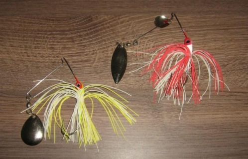 Kunstaas Setje van 2 kleine spinnerbaits.