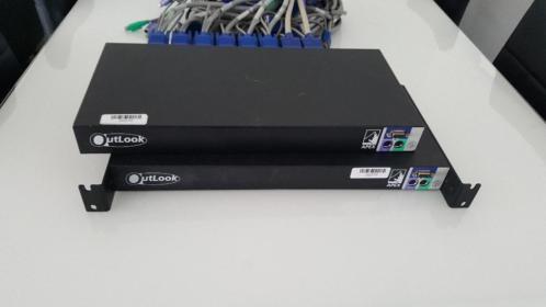 KVM Rackswitch 8 poorts incl. kabels