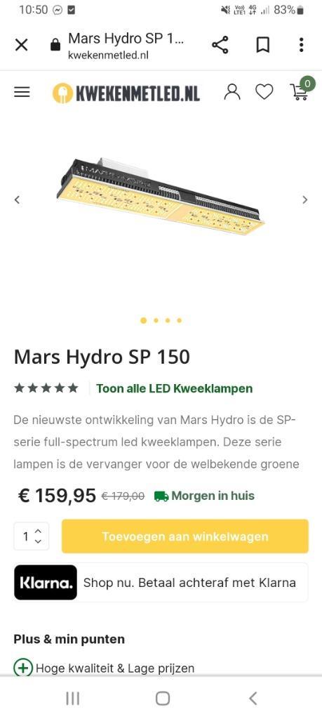 Kweeklamp marshydro sp150