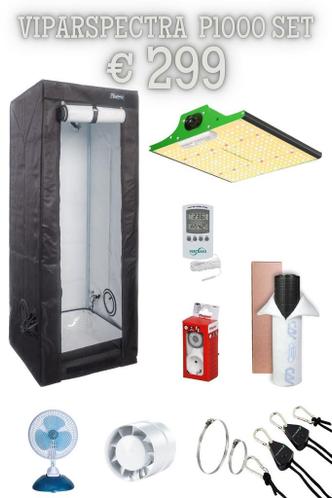 kweektent compleet 60x60 LED Viparspectra P1000 299