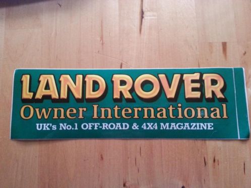 Land-rover owner sticker 