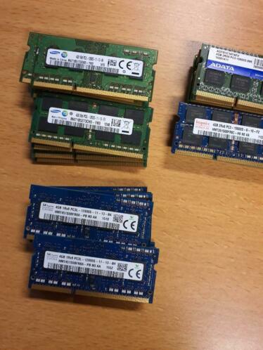 laptop geheugen, 4gb ddr3 12800-10600s of low