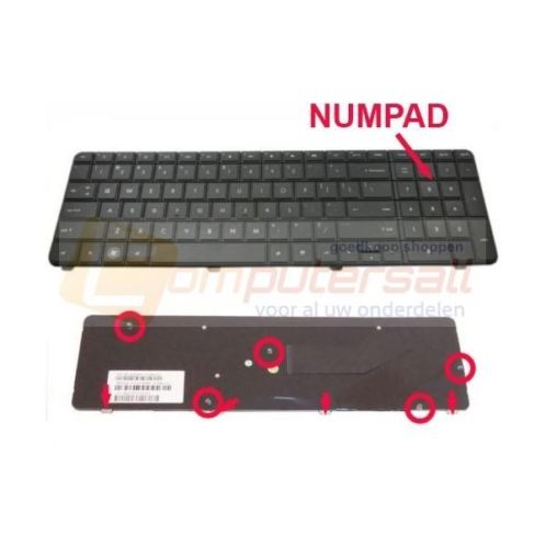 Laptop Toetsenbord HP G72 G72-140ed G72-b10sd CQ72