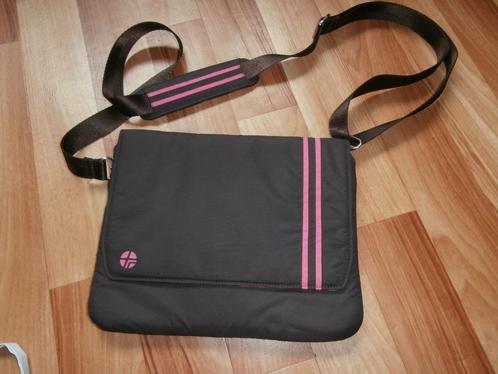 Laptoptas laptop tas computertas tablet tas bruin roze stree