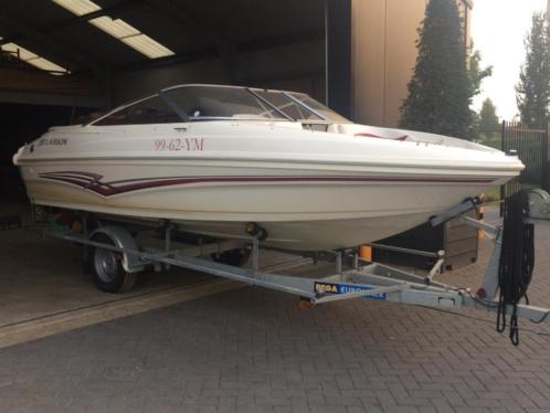 Larson 180 sport 2007 incl. geremde kantelbare Pega trailer
