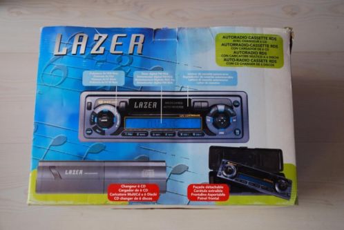 Lazer Autoradio met Cassette en 6 CD wisselaar