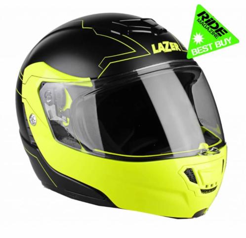 Lazer Monaco Evo Droid Matt ZwartSysteemhelm