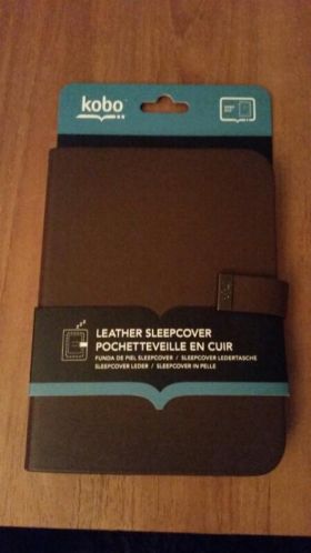 Leather sleep cover Kobo Glo hoes