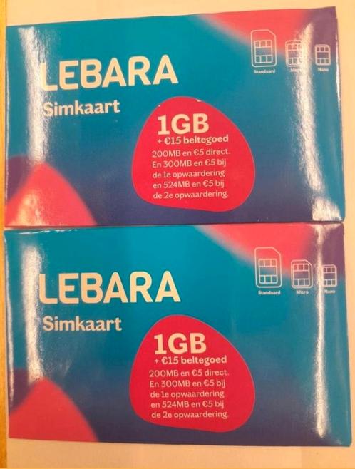 Lebara 100 stuks Nieuw Gesealde 20242025