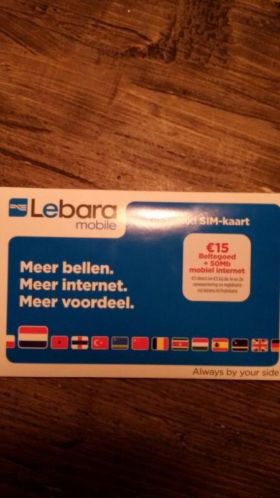 Lebara 15 prepaid simkaart