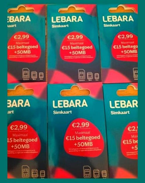 Lebara 150 Cards Nieuw Geseald inclusief verzendkosten erbij