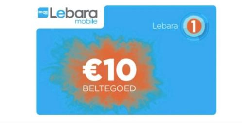 Lebara beltegoed code prepaid 10 euro