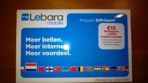 Lebara - mobile prepaid sim-kaart