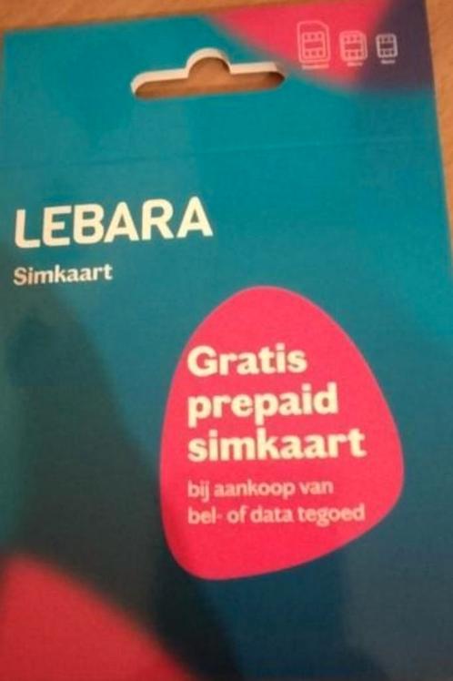 Lebara prepaid 100 stuks nieuwe gesealde 2025 vaste prijs.