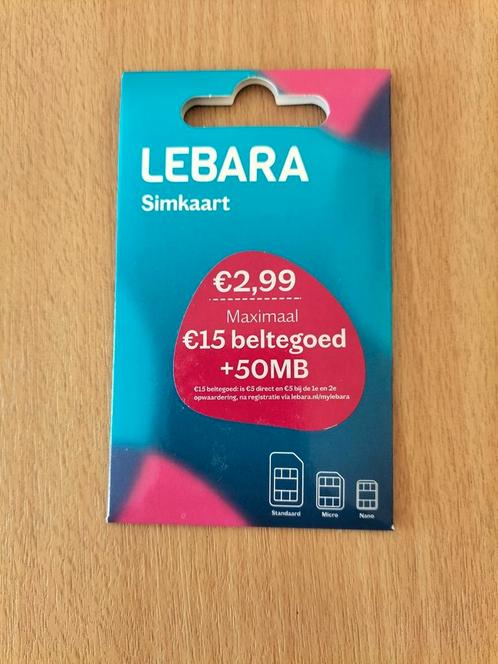 LEBARA PREPAID SIM 100 STUKS