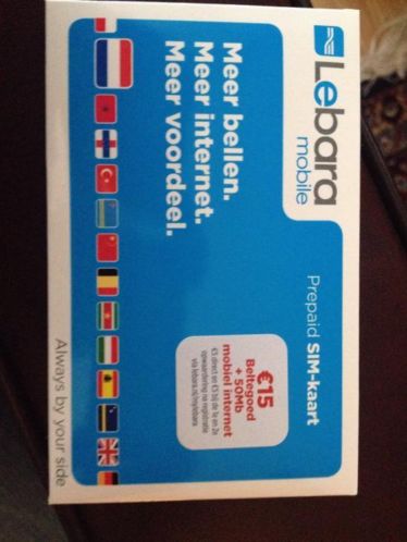 Lebara prepaid sim-kaart
