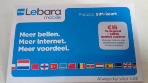 Lebara prepaid sim-kaart