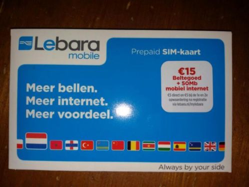 Lebara prepaid sim-kaart 