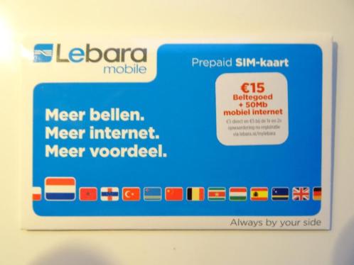 Lebara prepaid sim-kaart