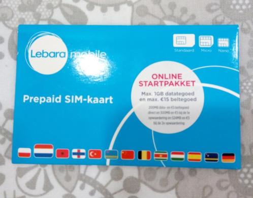 LEBARA prepaid sim-kaart online startpakket