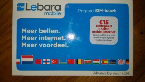 Lebara prepaid simkaart 