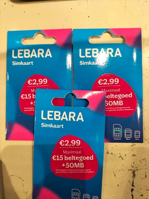 LEBARA PREPAID SIMKAART