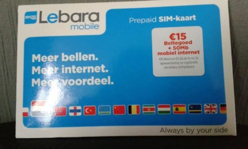 Lebara prepaid simkaart 