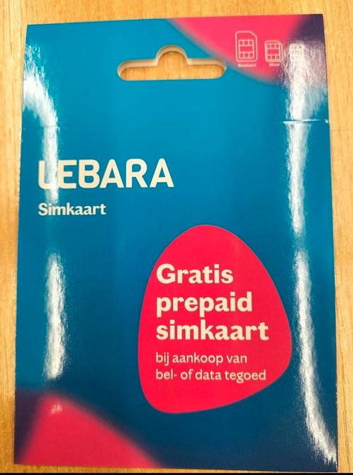 Lebara prepaid simkaart nieuwe gesealde 50 stuks valid 2025