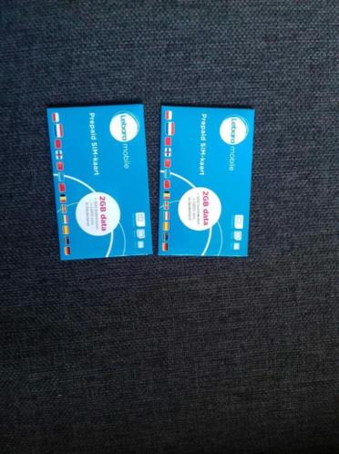 Lebara sim-kaart (2x)