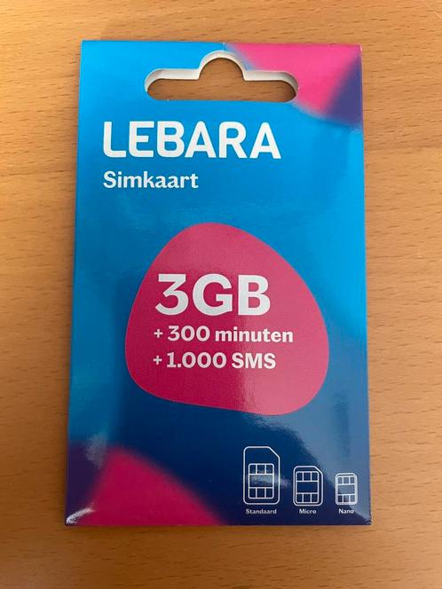 Lebara Simkaart 3GB1000sms