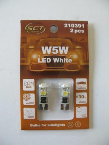 Led Lamp W5W CANBUS 12v 3X3528 w2,1X9,5Dt10 - 2 stuks 3,30