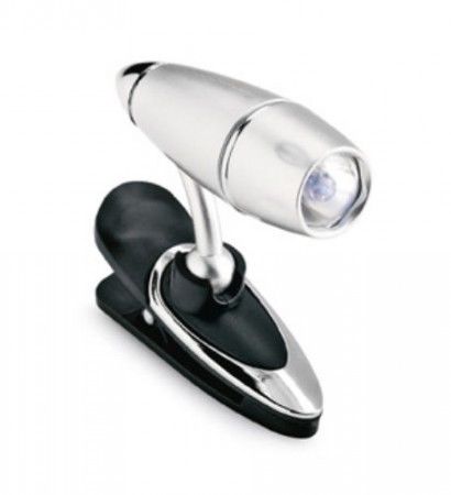 LED Leeslampje Zilver met klem