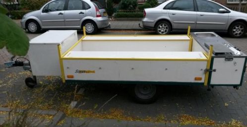 lege vouwwagen scout aanhanger trailer motor onderstel 750kg