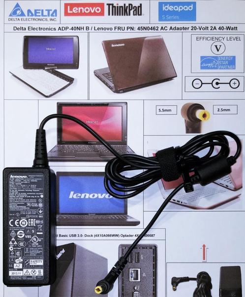 Lenovo 45N0462 45N0461 20V 2A 40W Adapter IdeaPad ADP-40NH B