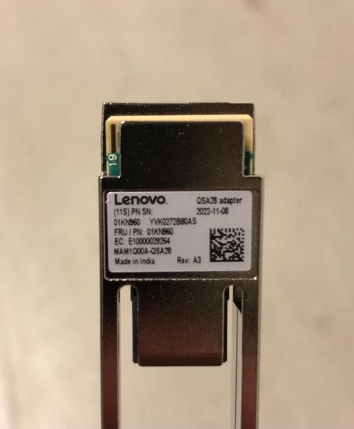 Lenovo MAM1Q00A-QSA28  100G QSFP28 to 25G SFP28 Adapter Conv