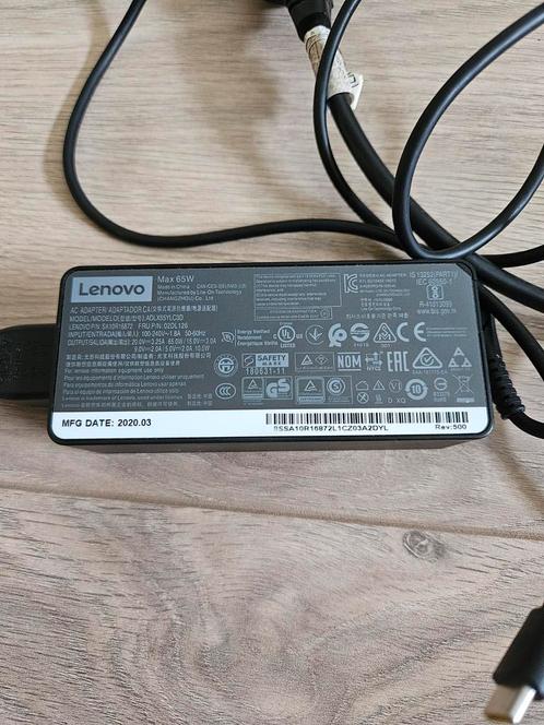 Lenovo oplader max 65W usb C