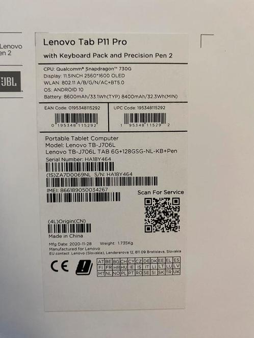 Lenovo P11 PRO Tablet