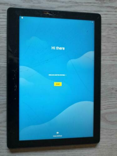 Lenovo tab E10 met gebroken scherm