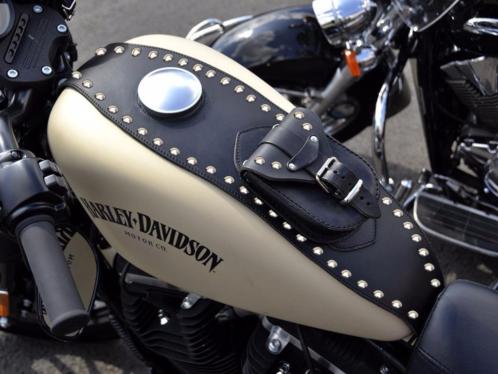 Leren Harley Davidson Sportster Tankpad Panel Custom