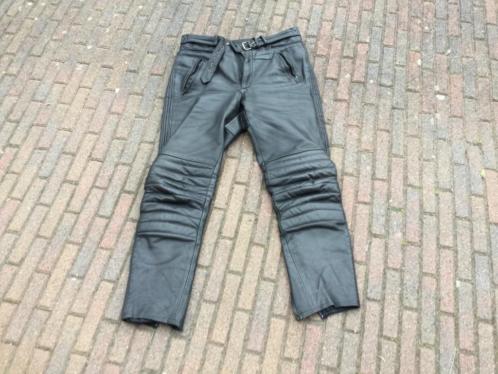 Leren motorbroek