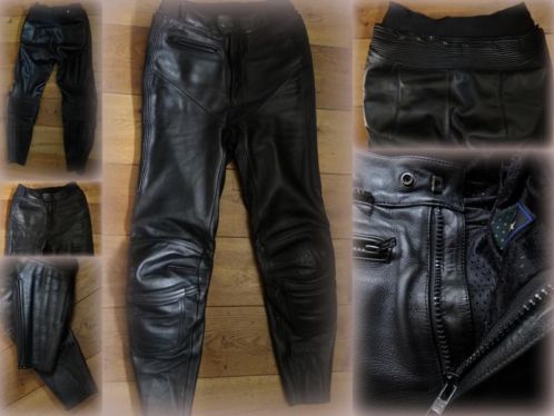 Leren motorbroek maat 48 (S) zgan Damen) Broek is 