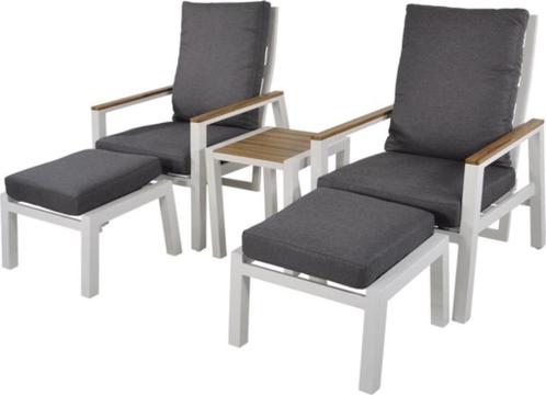 Lesli Living Duoset Coda White - Chaise longue loungesets