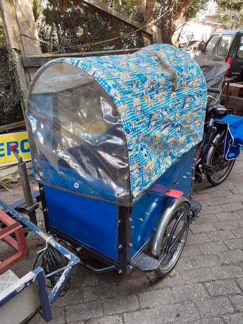 leuke bakfiets met huif