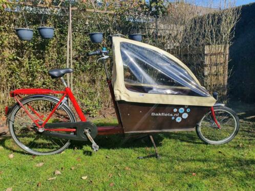 Leuke bakfiets met huif bakfiets NL cargo bike long