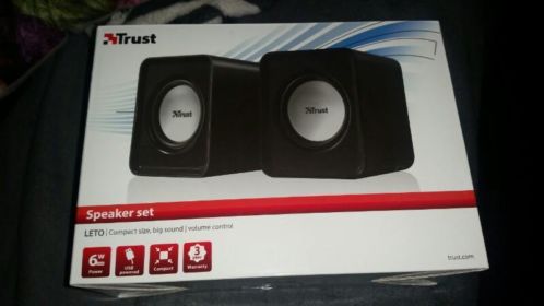 Leuke kleine boxen  speakers van trust. Nieuw 